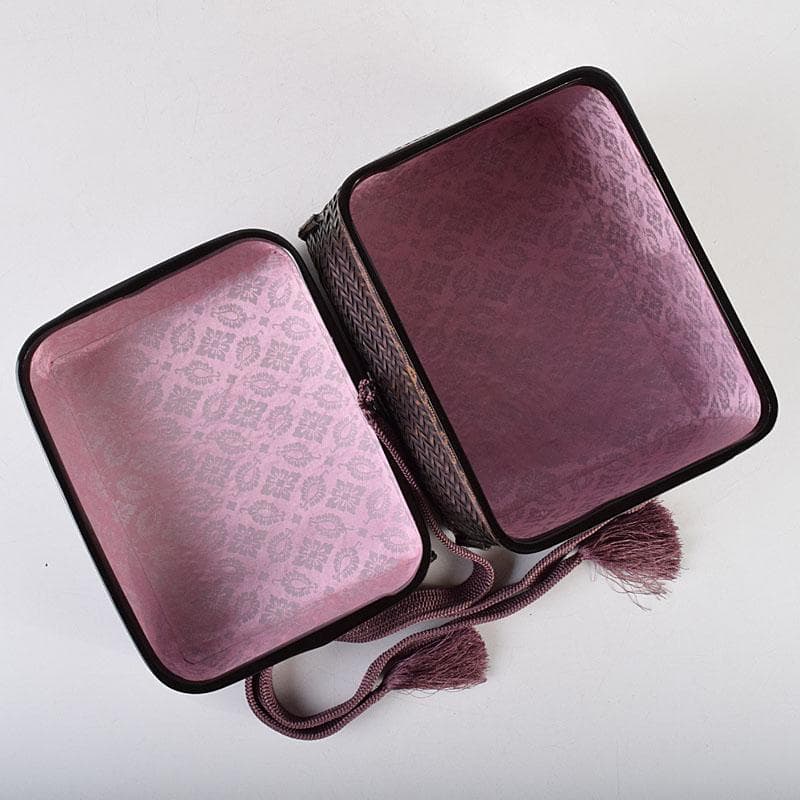 茶道具　島田竹宝斎作　御所篭　茶籠　棗　茶碗など　九点一式　共箱　FR9371H