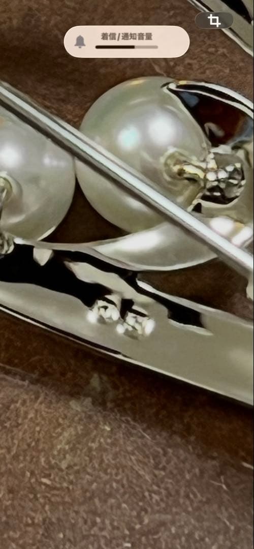 未使用 MIKIMOTO ミキモト シンプル パール ブローチ