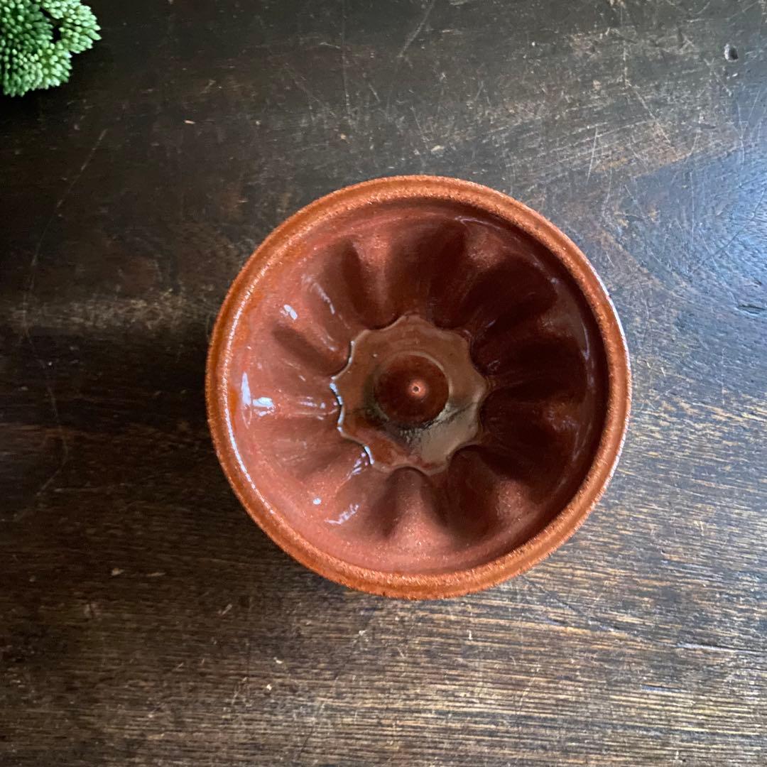 フランスアンティーク　陶器製　クグロフ型　お菓子型　2個セット