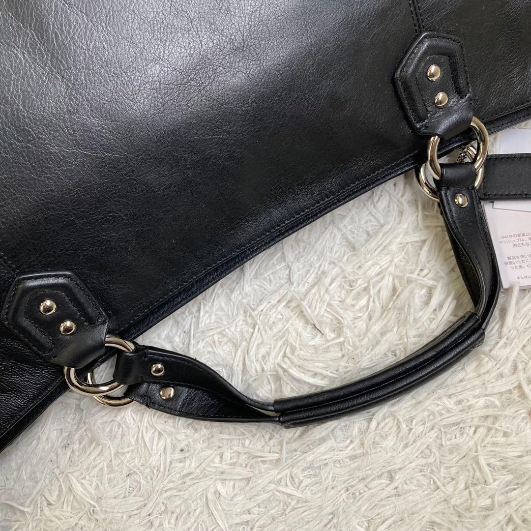 未使用級 coach コーチ 2way 黒 ブラック トートバッグ キャンベル