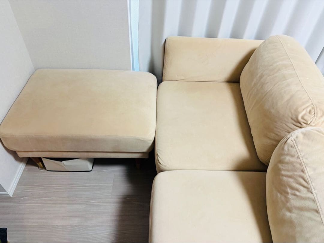 【2022年購入】オットマン　ソファー2人掛け別売。たのメル便発送