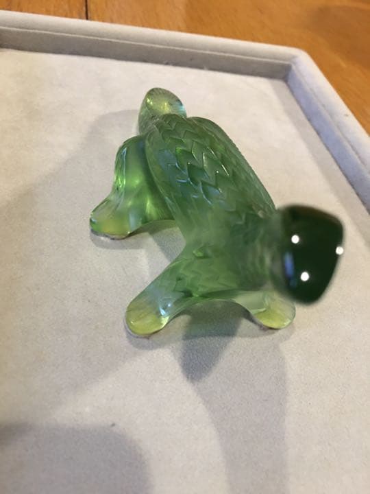 ルネ・ラリック　フランス　ガラスリザードオブジェ　ヴィンテージ