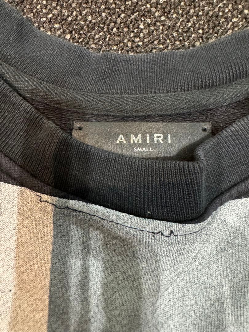 AMIRI アミリ18ss カシミアボーダースウェット Sサイズ SWEAT