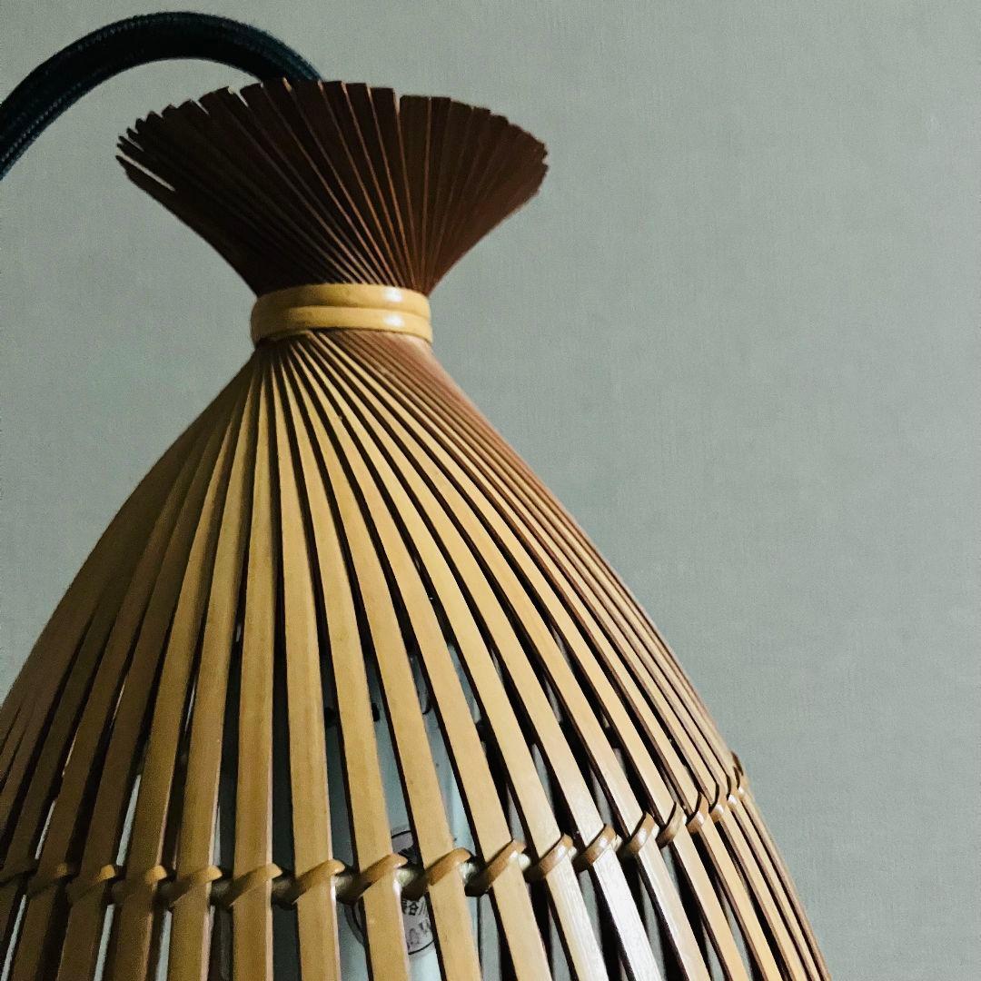 70'S 民藝 ヤマギワ 竹 ペンダントライト セット ジャパニーズモダン