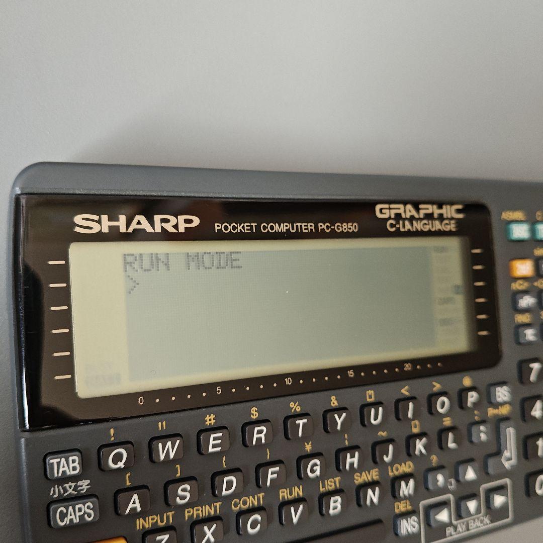 動作確認OK　SHARP ポケットコンピュータ PC-G850　中古