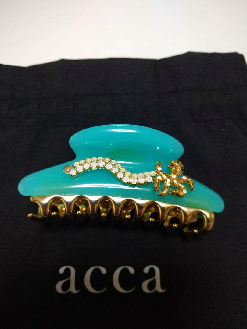 acca ターコイズ ヘアクリップ 中型