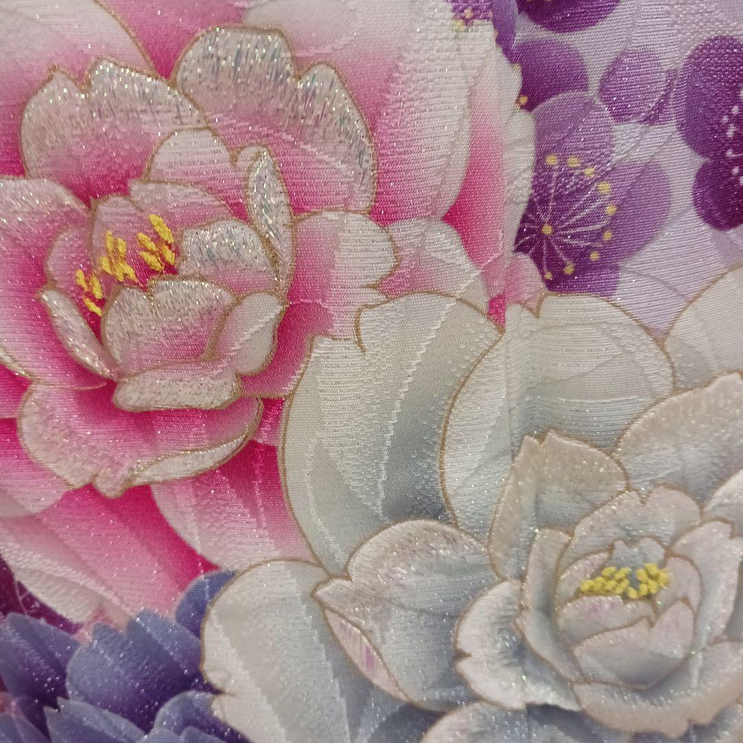 新品　 薄紫ラメ 　振袖フルセット