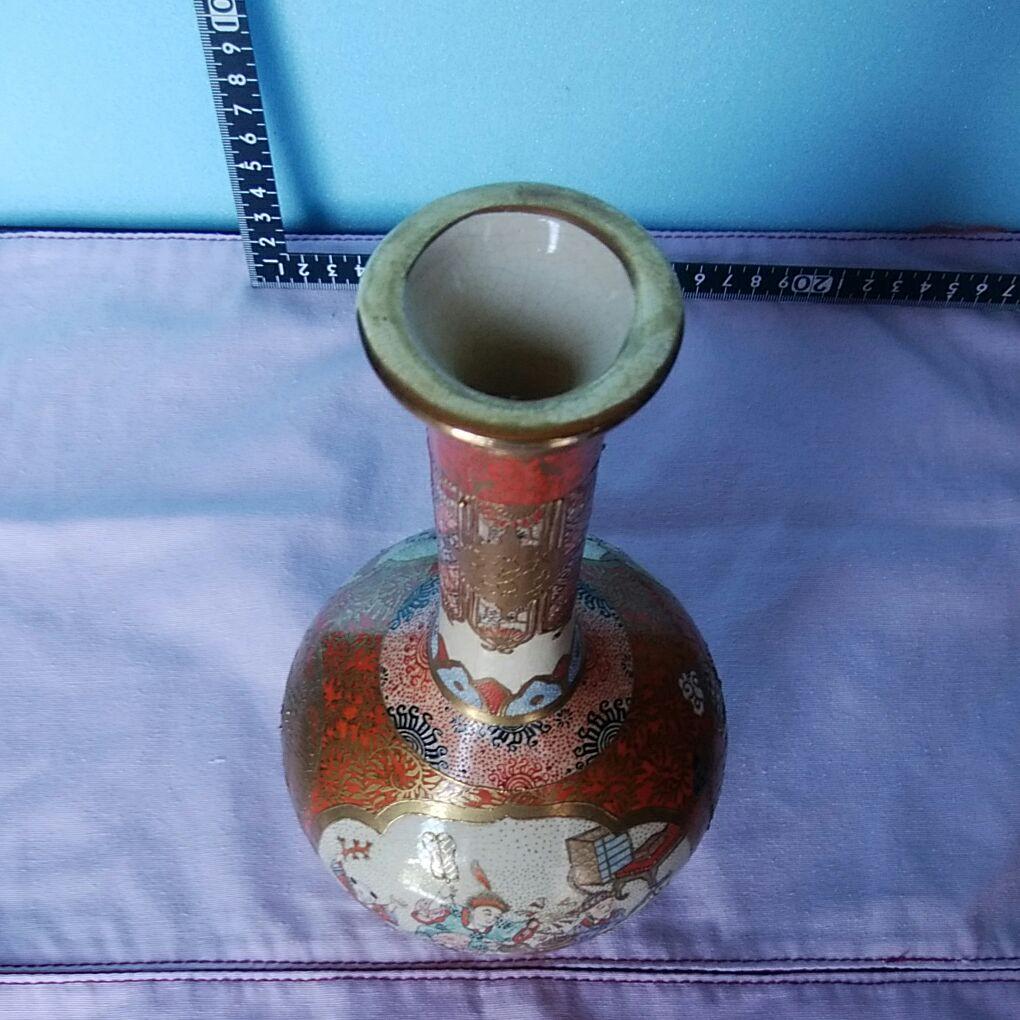 九谷焼花器 宮元窯江戸時代末期