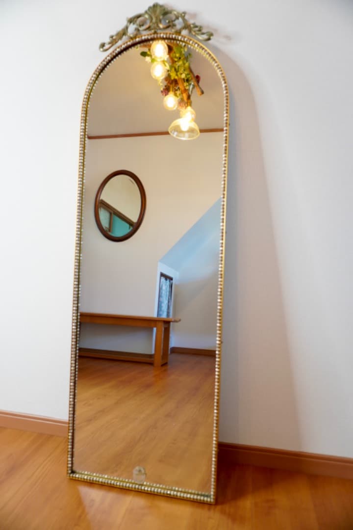 ヴィンテージ クラシック スタンドミラー 日本製