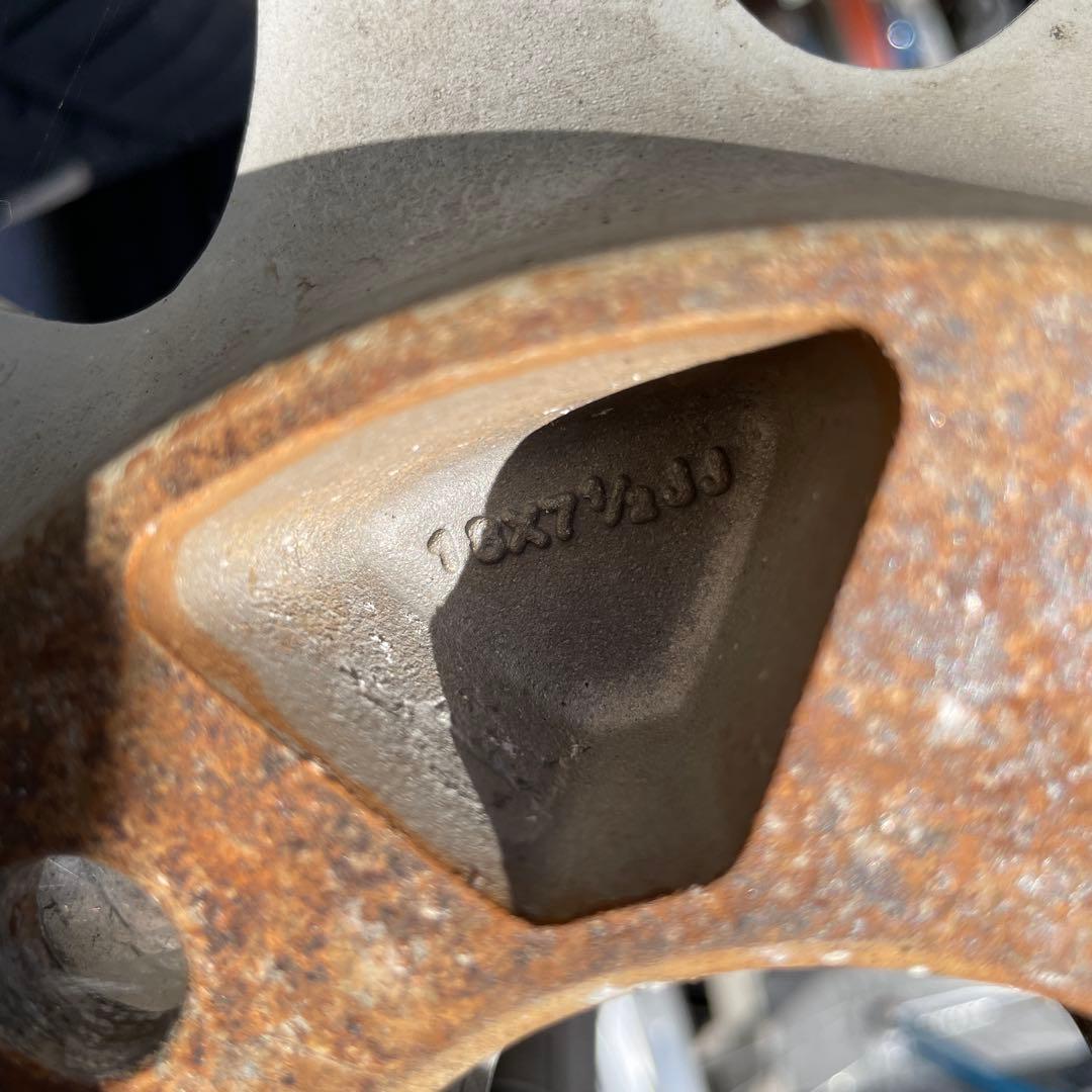 アルミ　ホイール 18×7.5JJ ET42 5H PCD114.3 バリ溝