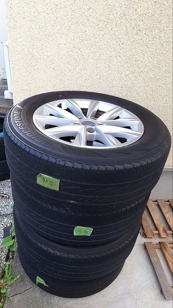 【wataru】VWシャランDBA-7NCZD 純正16アルミ+タイヤ