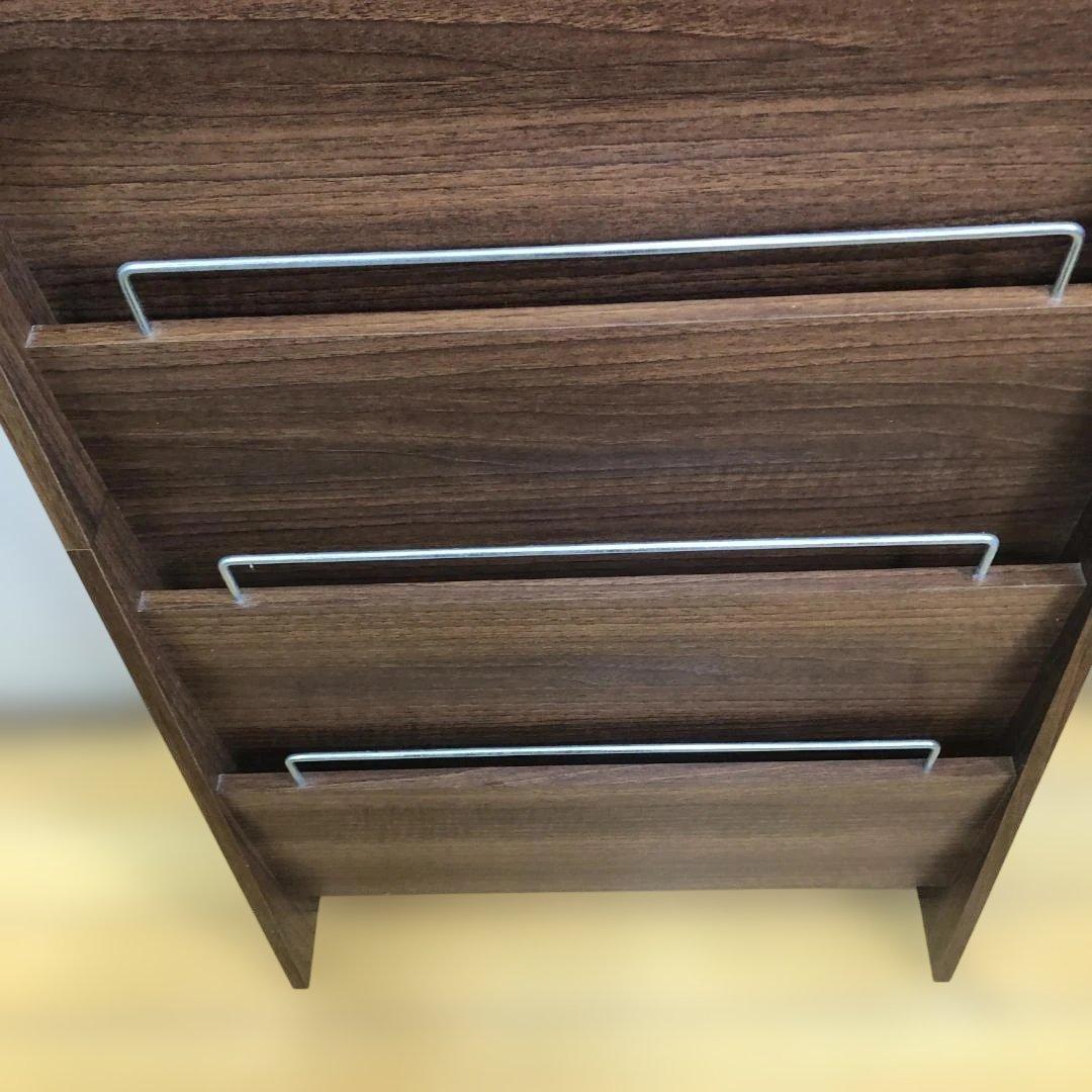 送料無料 木製 マガジンラック 5段 雑誌収納 絵本スタンド251130