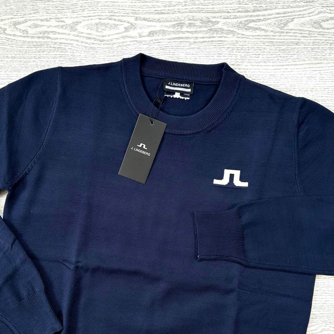 J.LINDEBERG ジェイリンドバーグ クルーネックセーター サイズL