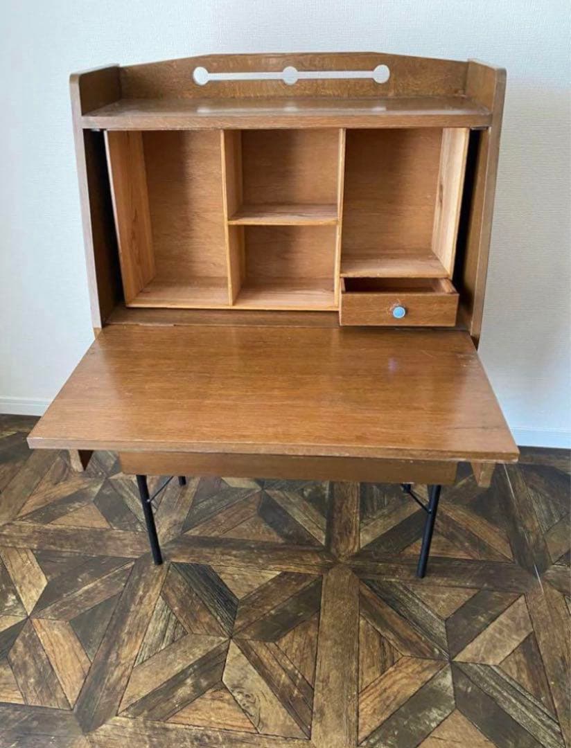 【ネモ】古道具　ライティングビューロー　文机　チェスト