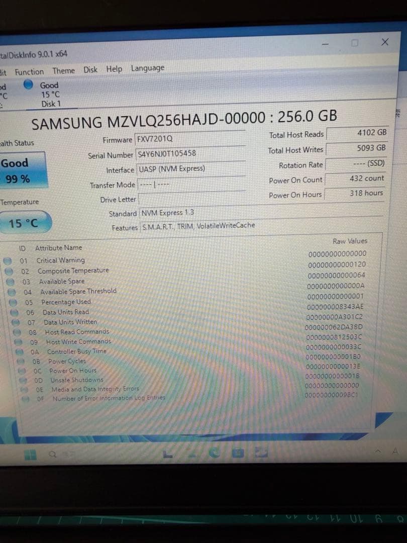 Samsung PM991NVMe256GBSSD 10個セット