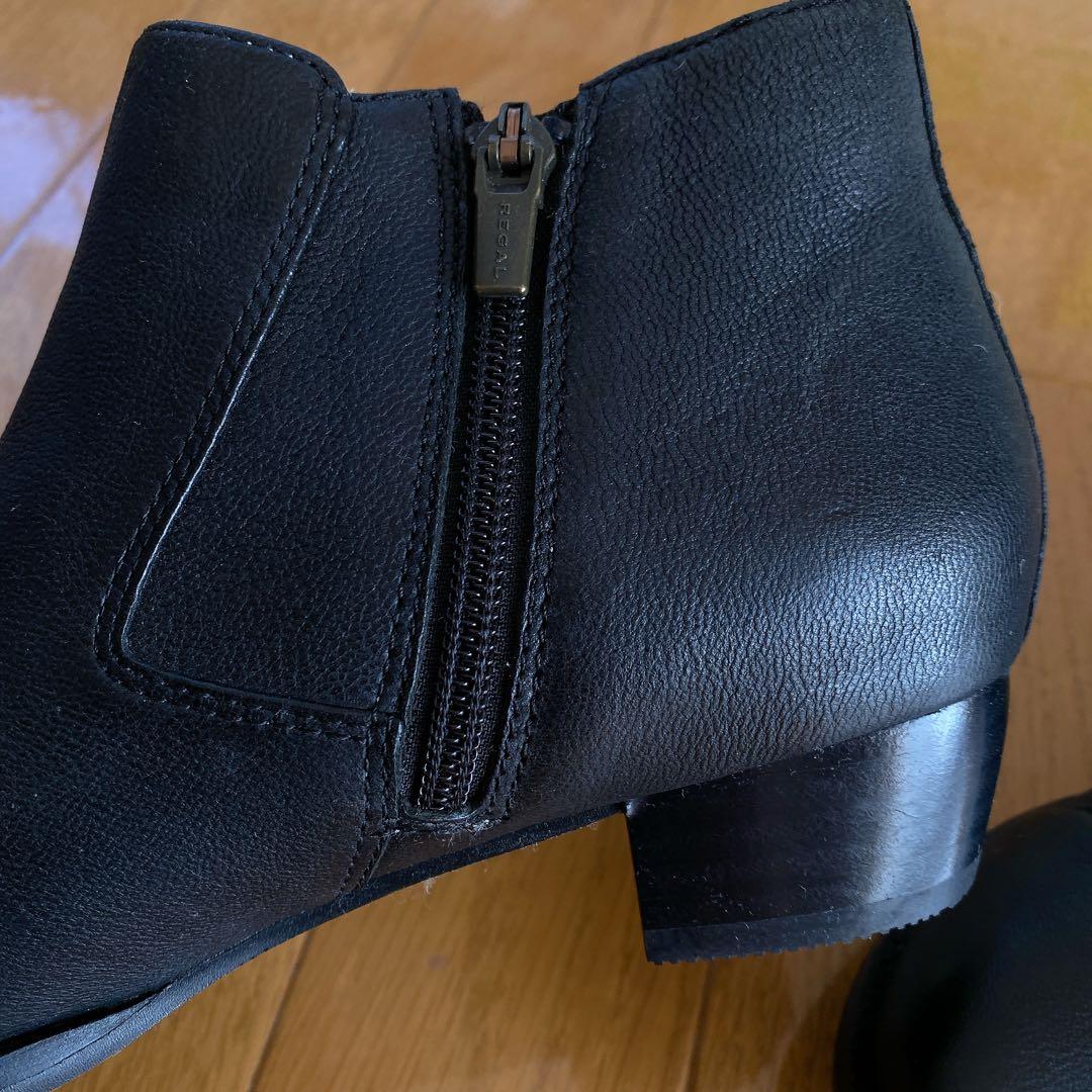 【新品】値下げ！リーガル ショートブーツ ブラック 23cm