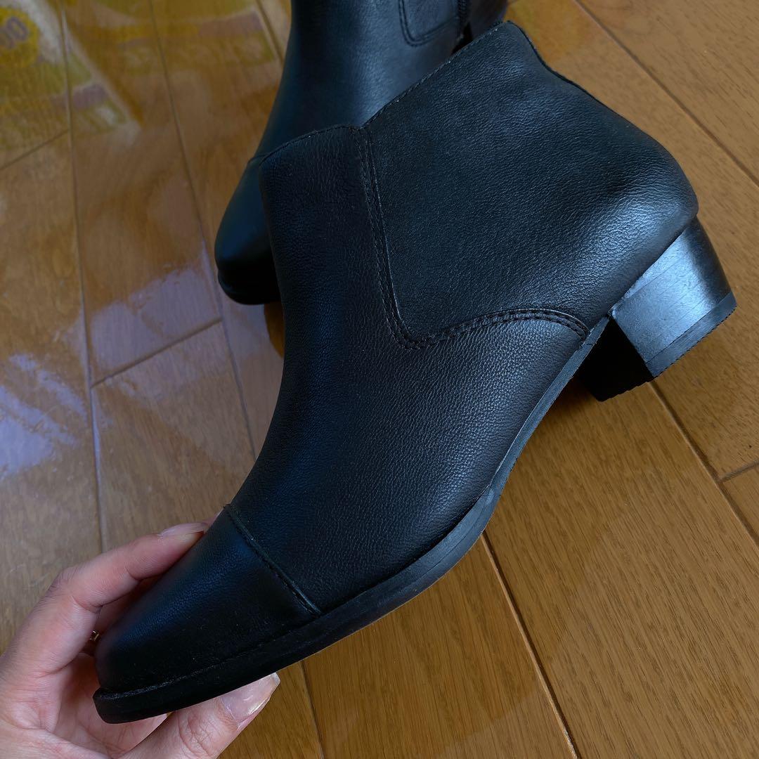 【新品】値下げ！リーガル ショートブーツ ブラック 23cm