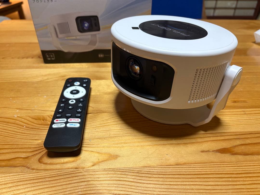 ウ*ン様 【ほぼ新品】Philoent 小型プロジェクター 家庭用-1080P