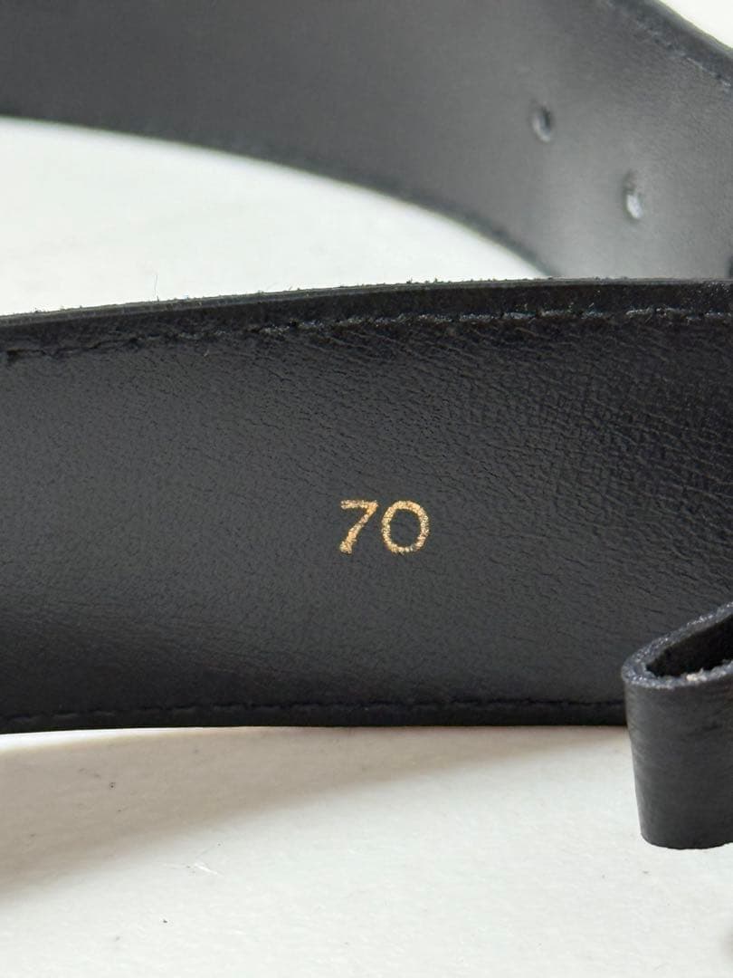 セリーヌ　スエード 黒ベルト 金色バックル　セリーヌ　CELNE