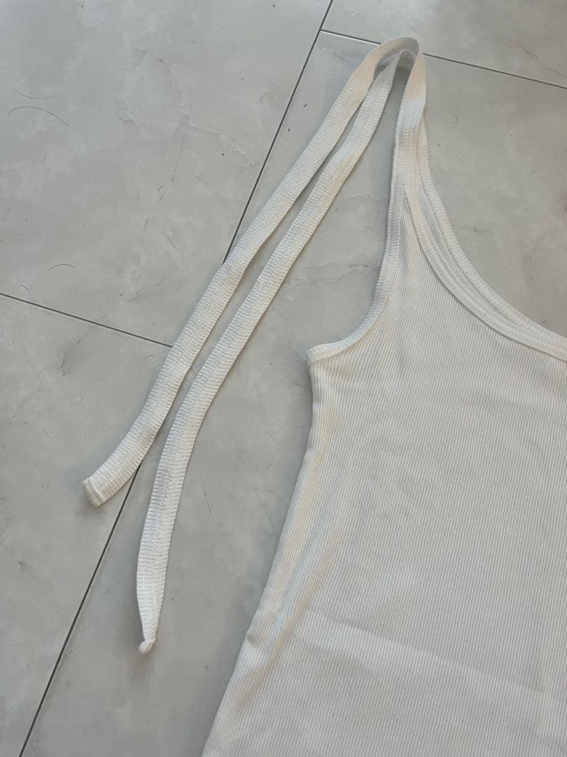 トップス SHISHIKUI RIBBON CAMI / WHITE