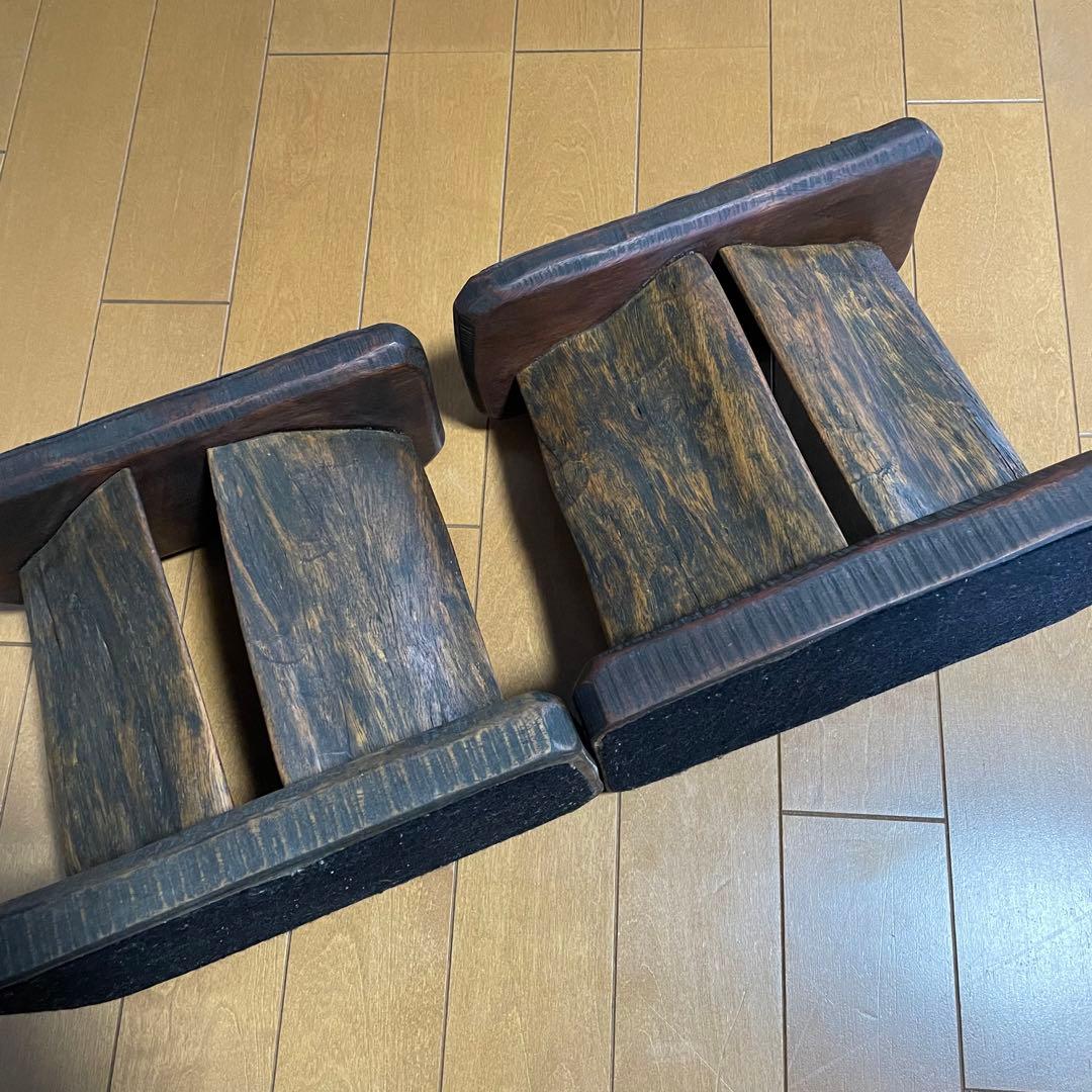 中古　「和」一人卓　花梨　一枚板 天然木　長イス