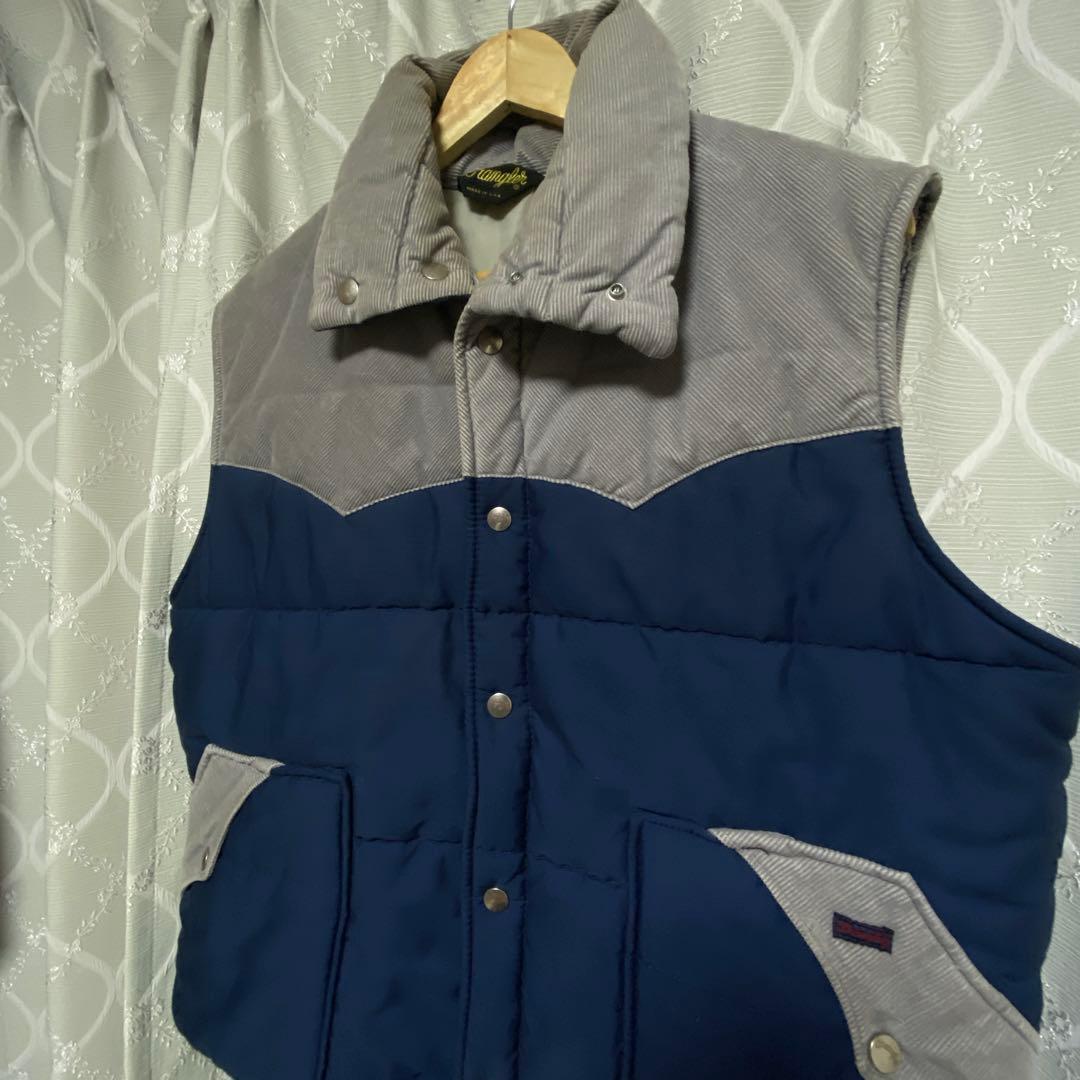 【USA製】Wrangler 70s ヴィンテージ　中綿 ダウンベスト L