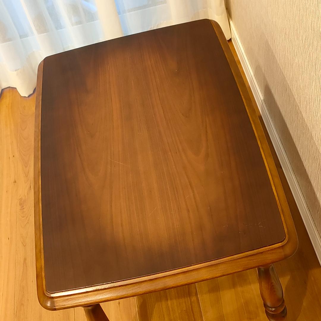 カリモク　サイドテーブル　コーヒーテーブル　天然木