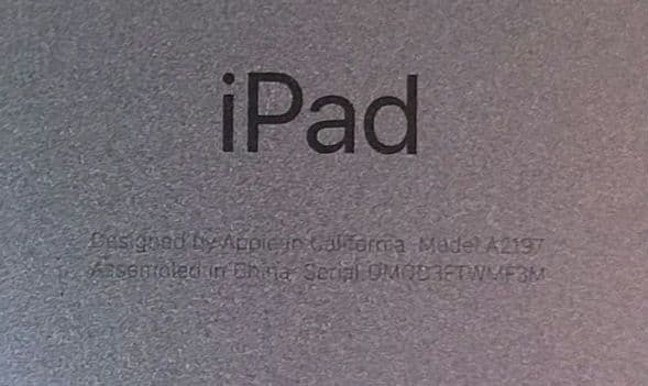 iPad 第7世代 A2197 32GB Wi-Fiモデル 動作品