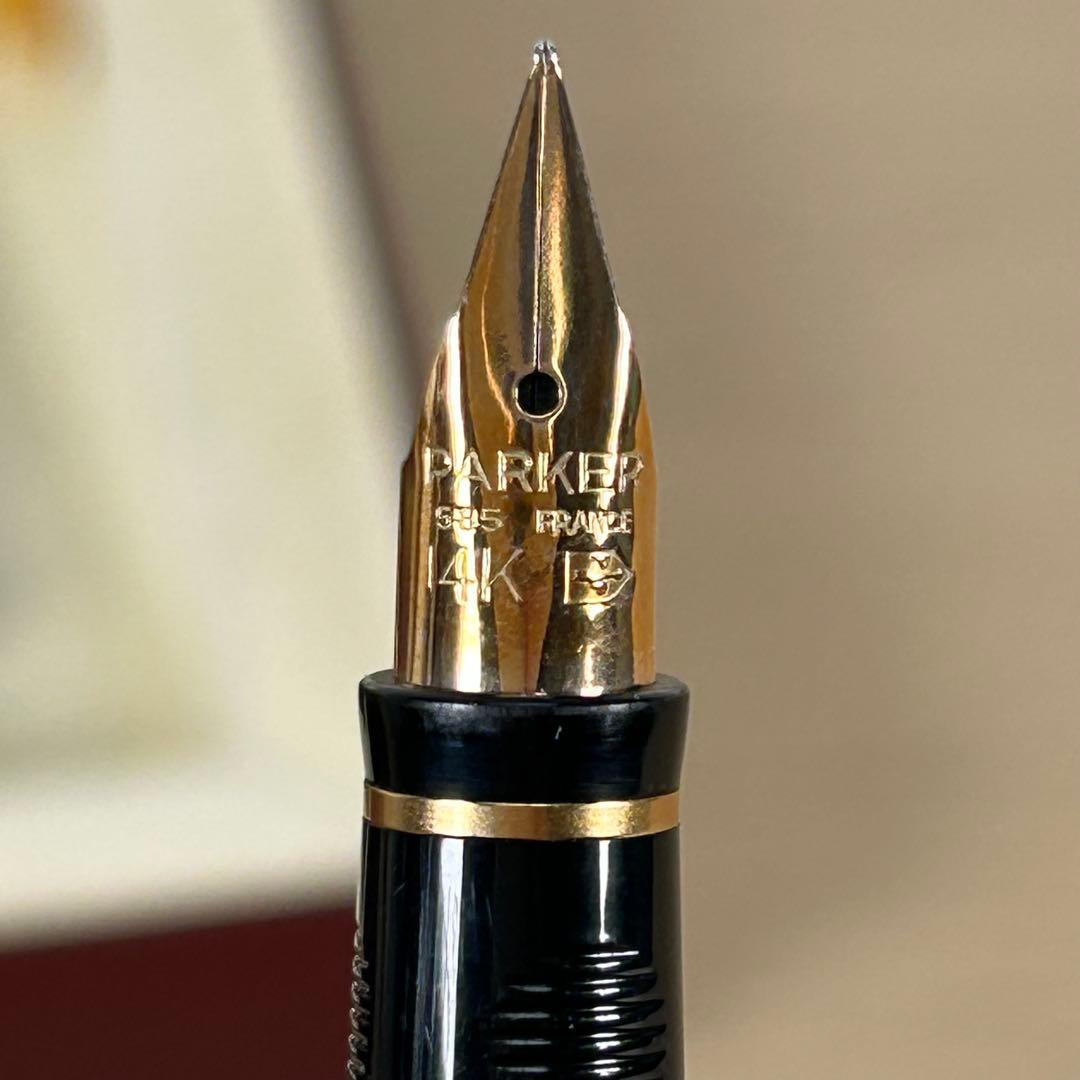 【美品】PARKER パーカー 万年筆 14k B193