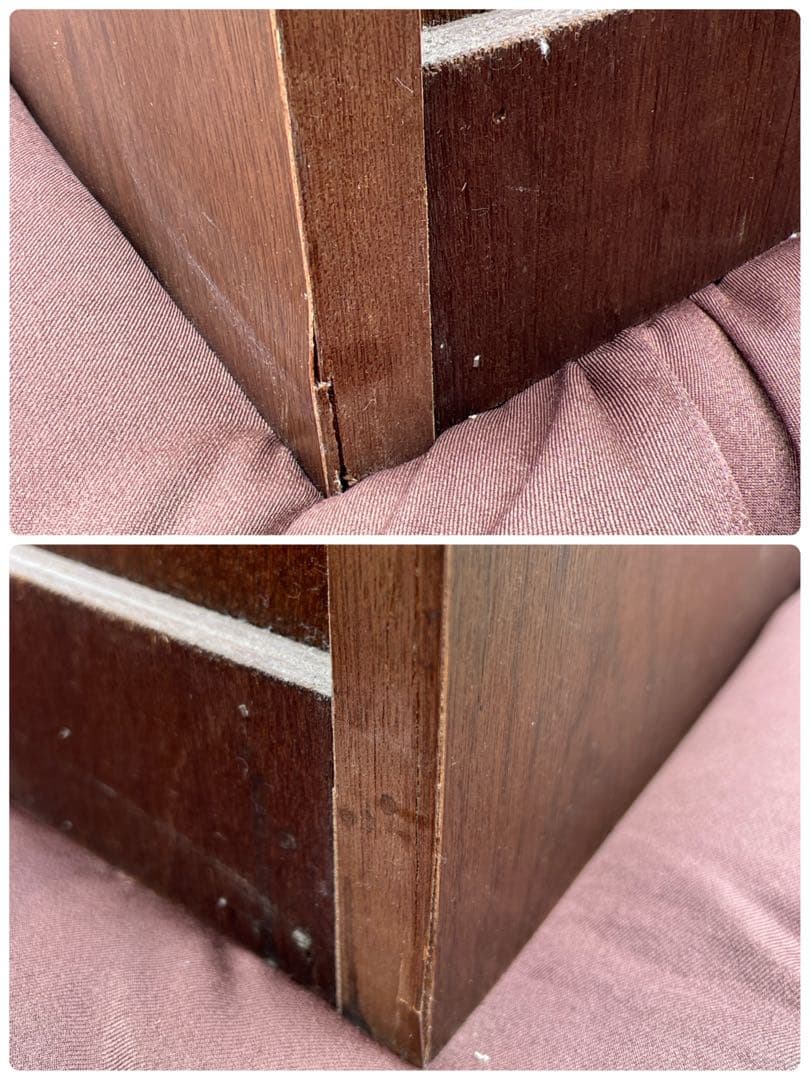 ライティングデスク ライティングビューロー レトロ 天然木 vintage