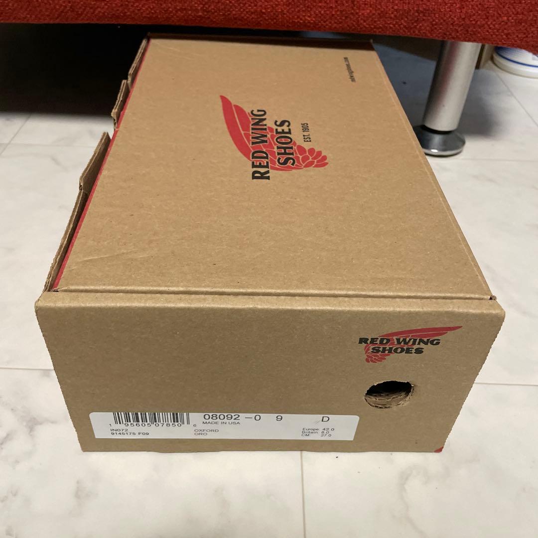 A*I様 RED WING 8092 OXFORD 箱付 中古 9D 27cm