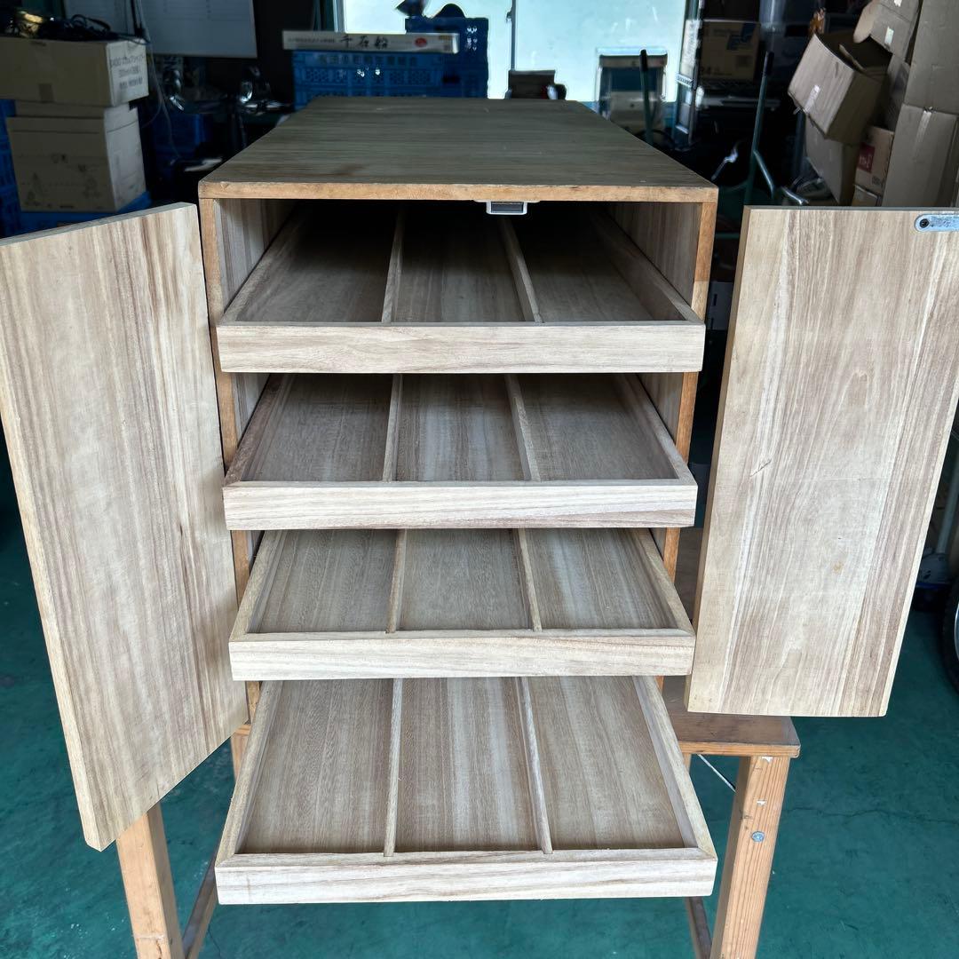 総桐掛軸箪笥 掛け軸収納 桐箪笥　 和家具　着物 使用書 b57