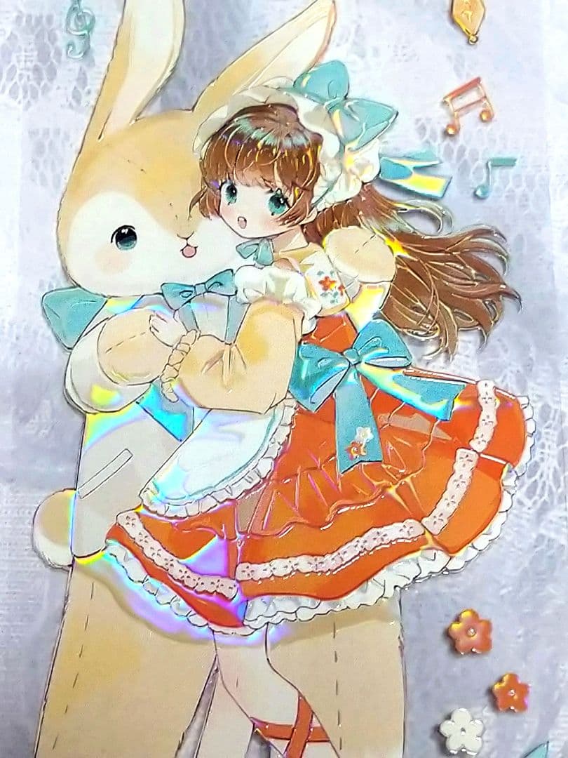 のこり２✩SALE✩J208＃抱抱玩偶(虹光)切り売り海外人物マステ女の子