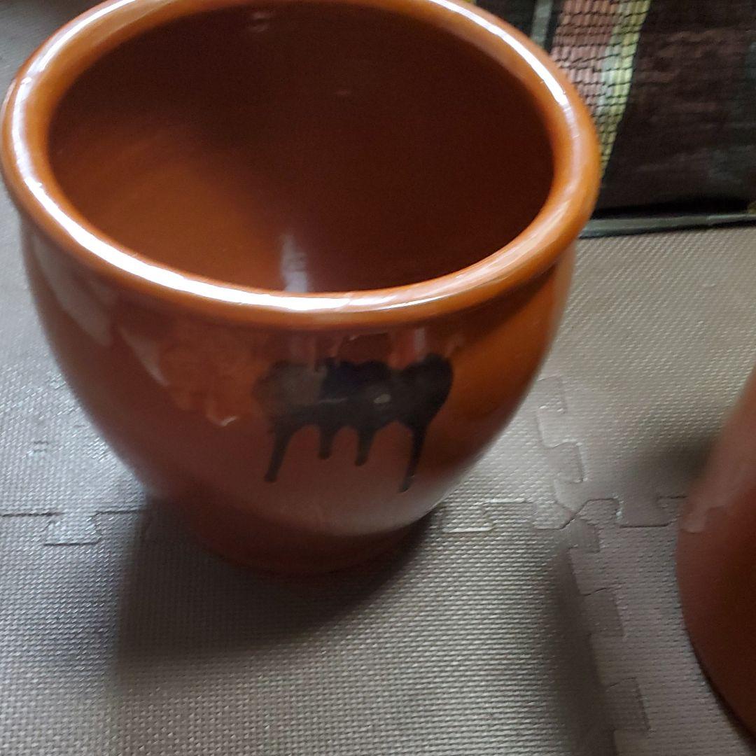 漬物容器  かめ2つ   久松寸胴8号蓋あり  4号蓋なし