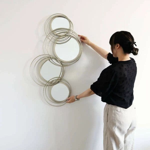 新品未使用 ウォールアートミラー 壁掛け 鏡 全身鏡 北欧 モダン インテリア