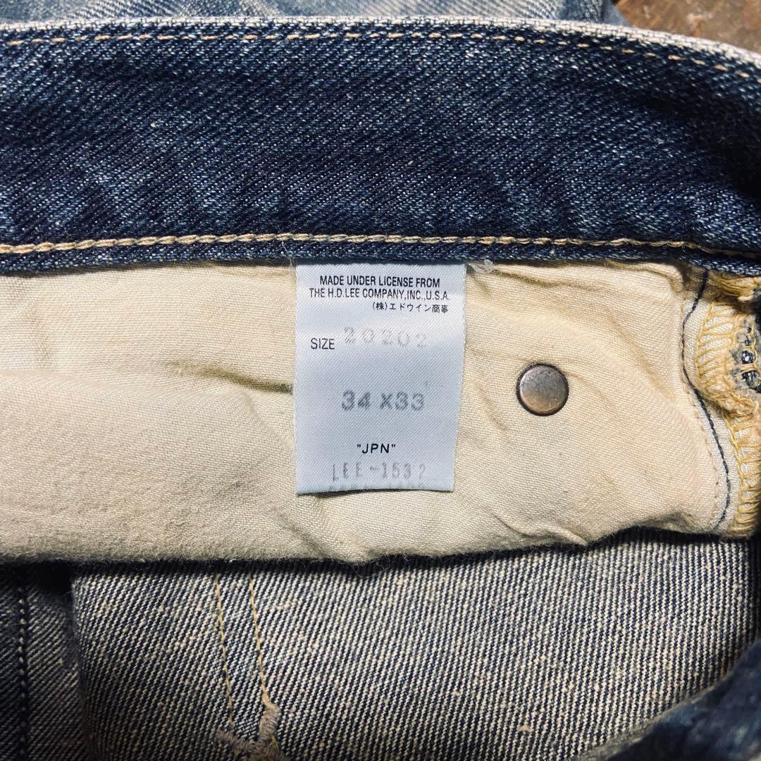 Lee リー ライダースridersサイド黒タグ復刻ベルボトムブーツカットW34