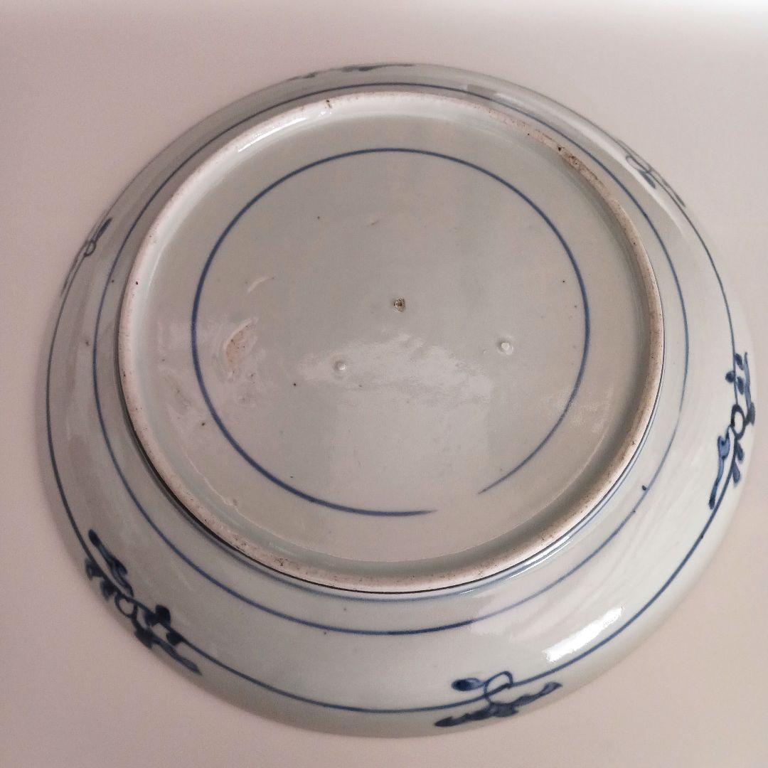 古伊万里　染付皿　20センチ