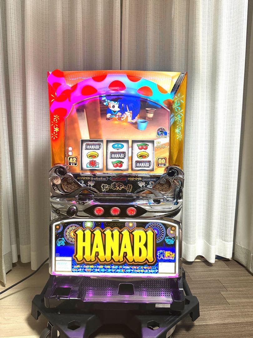 パチスロ実機　ハナビ　不要機付　送料無料