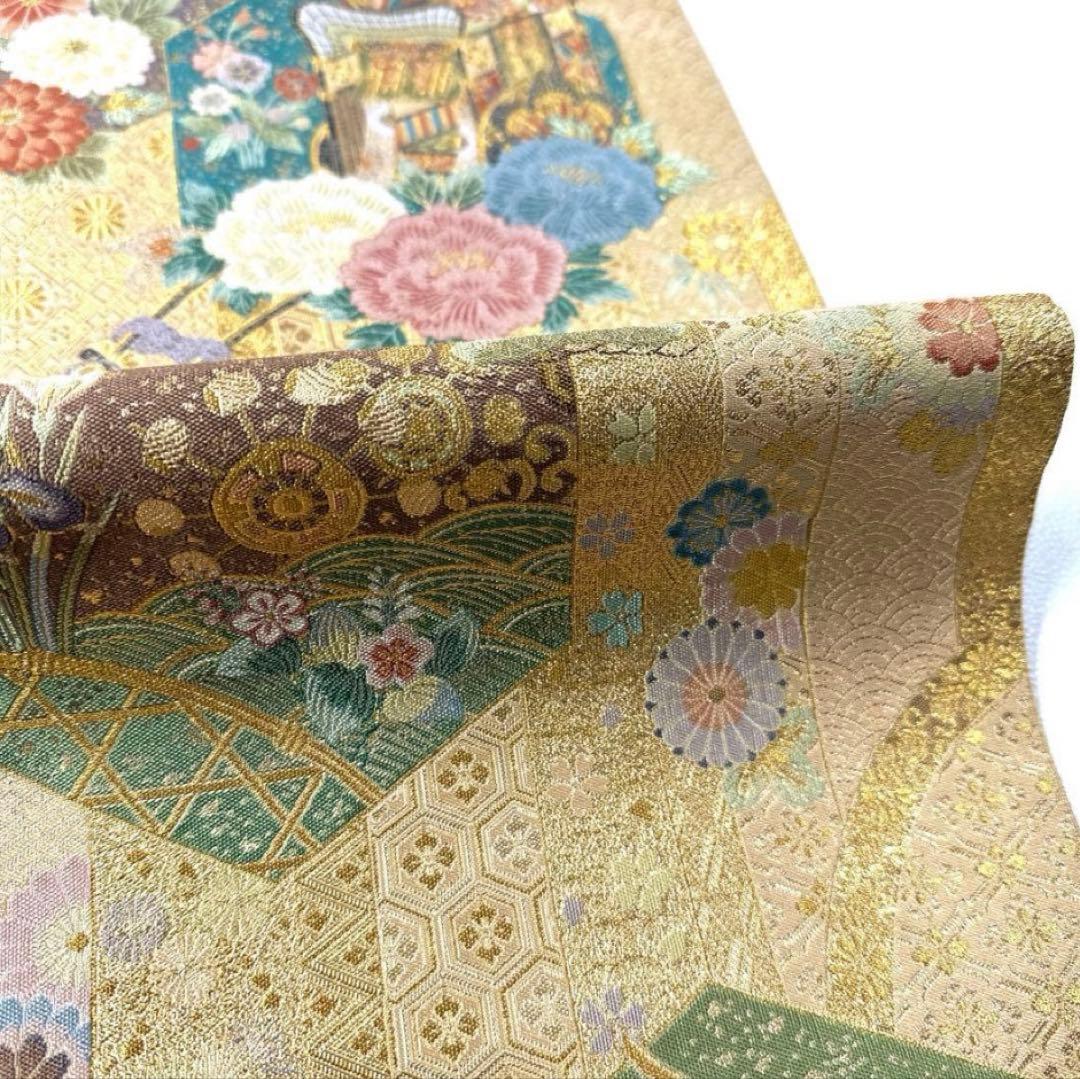 西陣織/長嶋成織物謹製 六通袋帯　礼装向　売値60万円超え‼︎