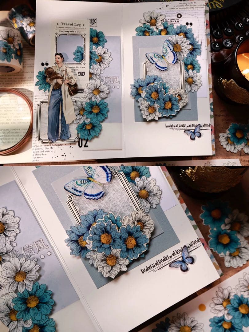 壹洱原创《梵高花园》海外マスキングテープ　マステ 【2555】