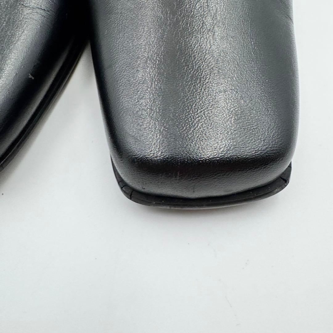 CHANEL シャネル　ココマーク　レザー　ブラック　ミュール　パンプス　ヒール