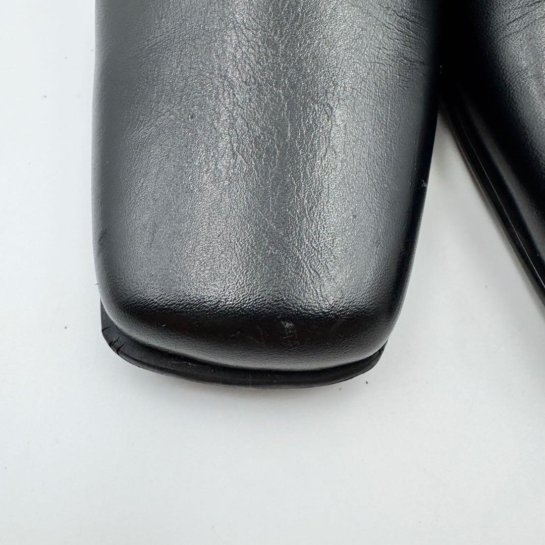 CHANEL シャネル　ココマーク　レザー　ブラック　ミュール　パンプス　ヒール