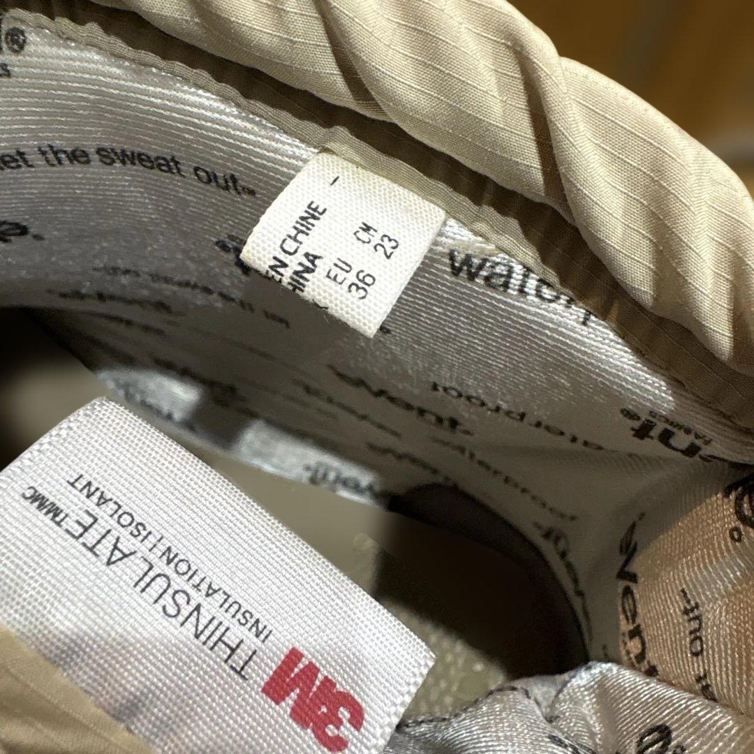 (アイ)SUICOKE ベージュ キルティングショートブーツ