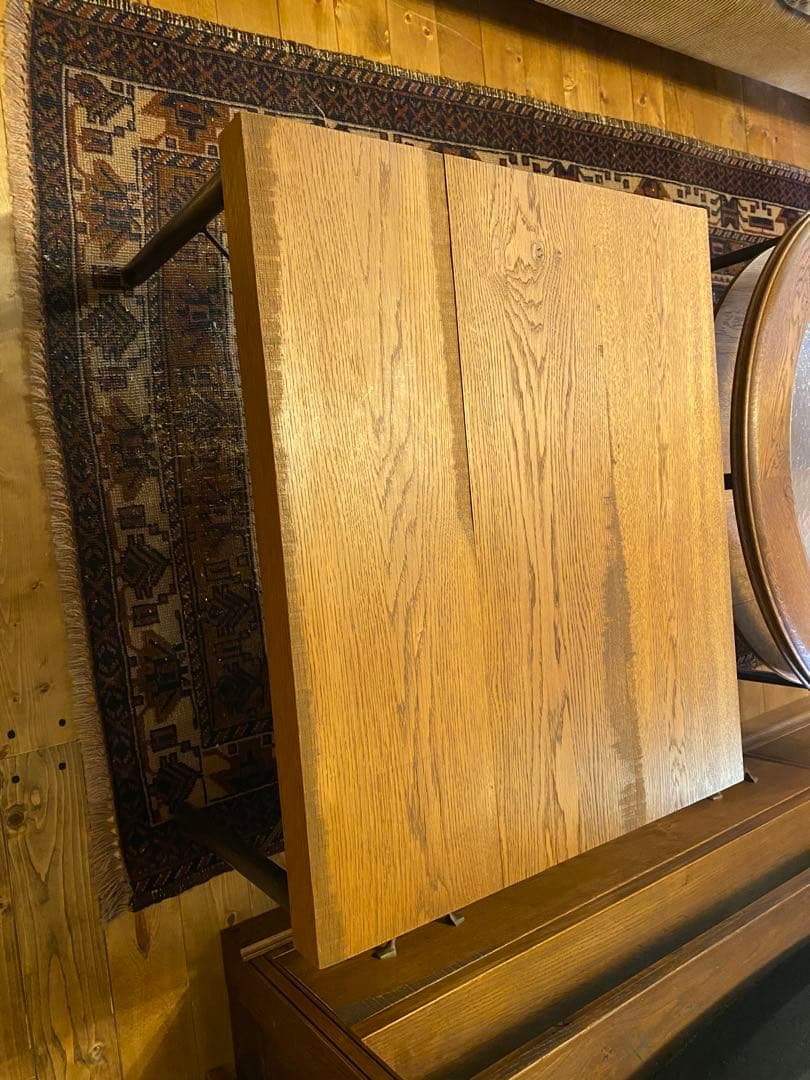 サイドテーブル・ナイトテーブル・ローテーブル OAK IRON-LEG LOW TABLE