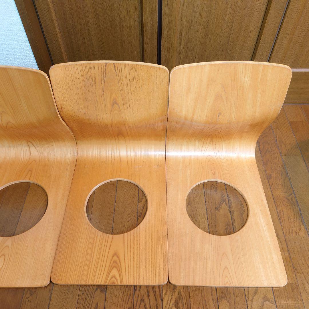 天童木工 Tendo 木製 座椅子 4脚 和室 旅館　②