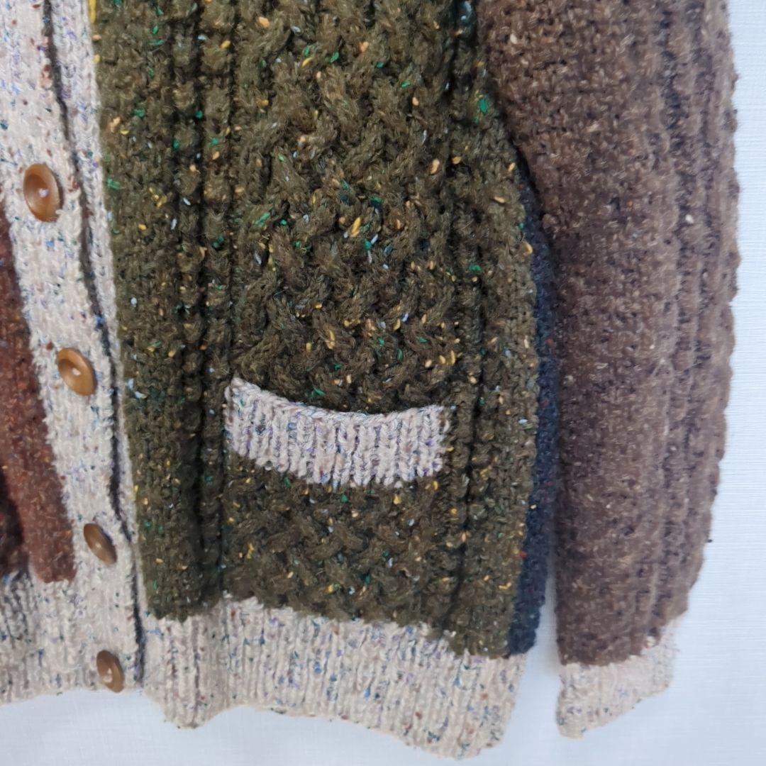 美品　INVERALLAN インバーアラン カーディガン　茶タグ　スコットランド