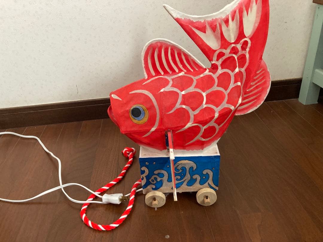新潟県　巻の鯛車　郷土玩具