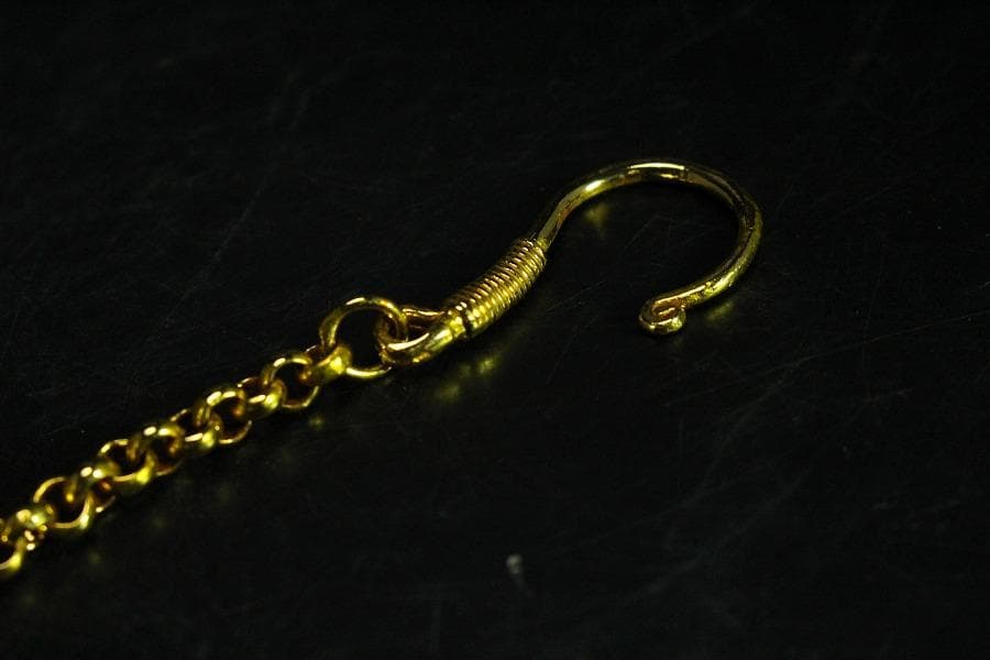 香道具 鍍金 纏枝蓮花 鳳紋透かし 吊り香炉 球香炉 唐物(K-YC347-2)