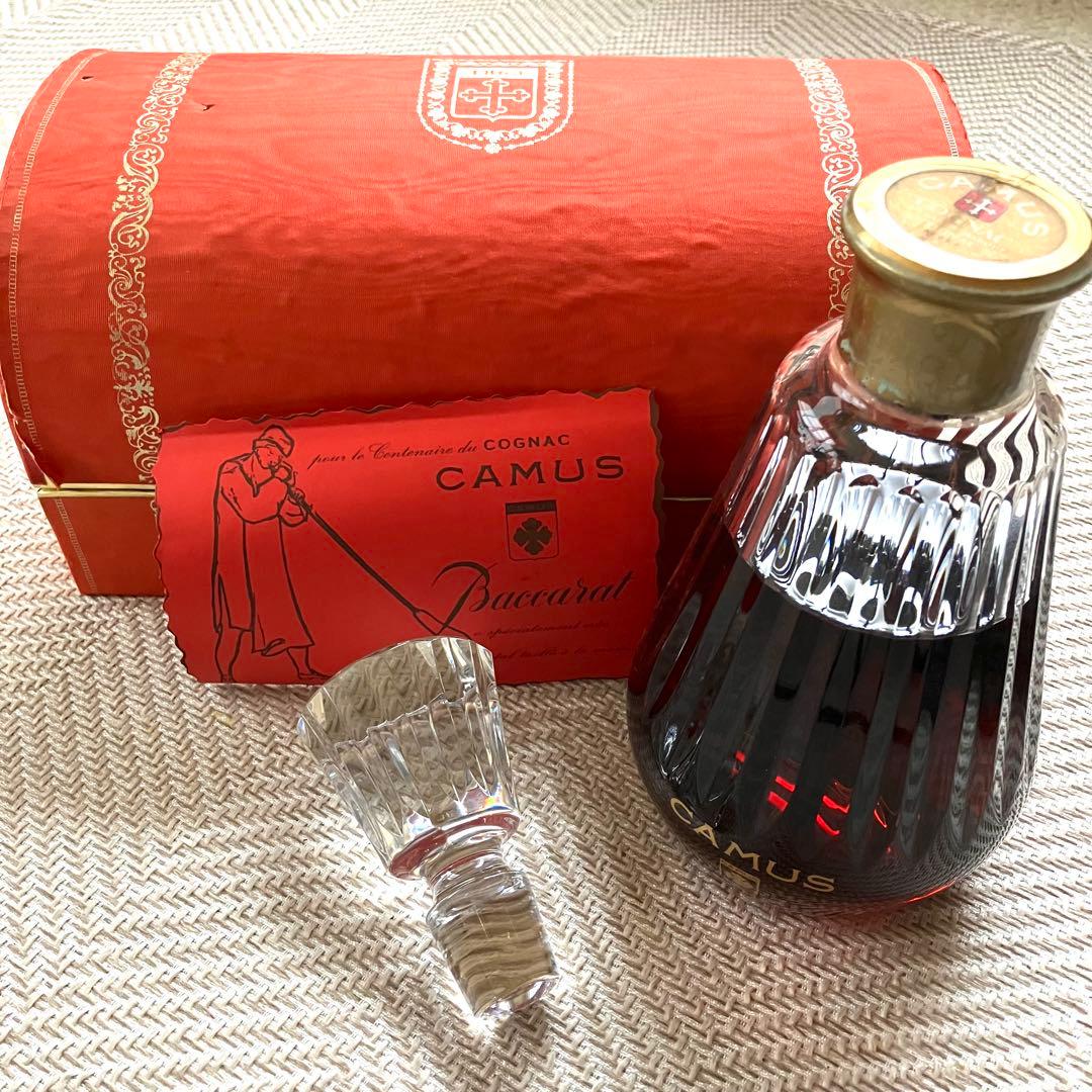 CAMUS バカラボトル コニャック 箱付き 替栓付き 現状品 ジャンク