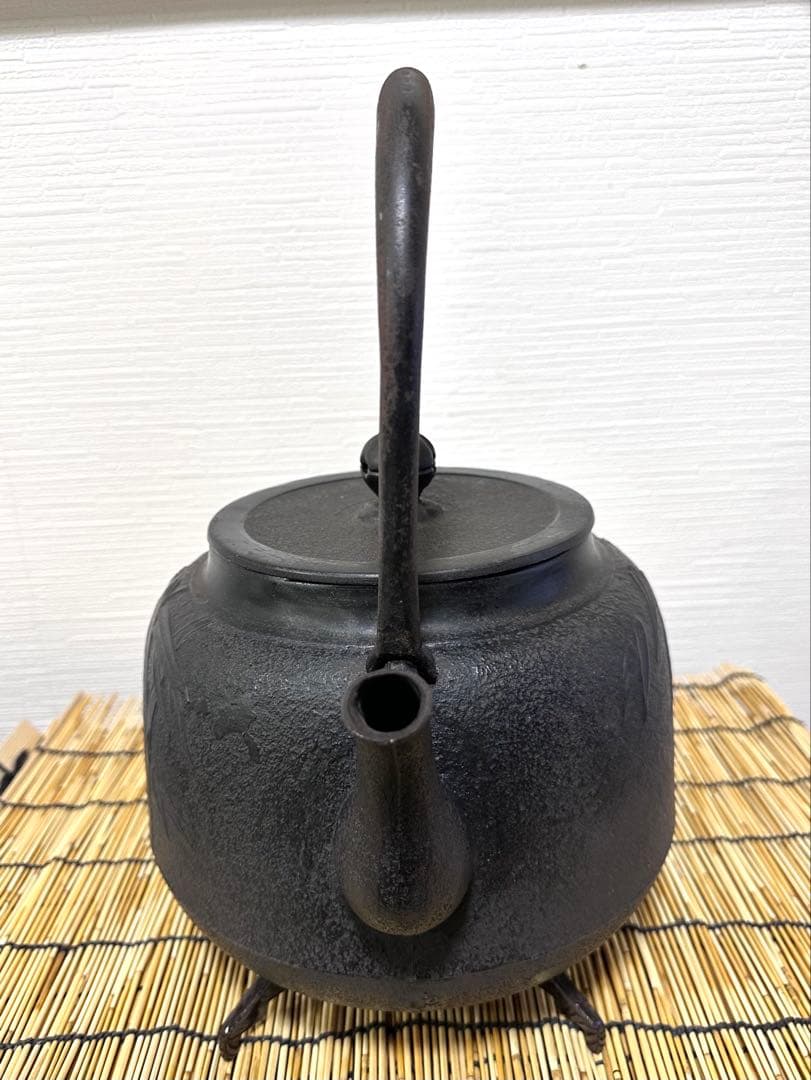 未使用、長期保管品 南部三厳堂 ５０型 巨大鉄瓶　南部鉄瓶　南部鉄器　鉄瓶